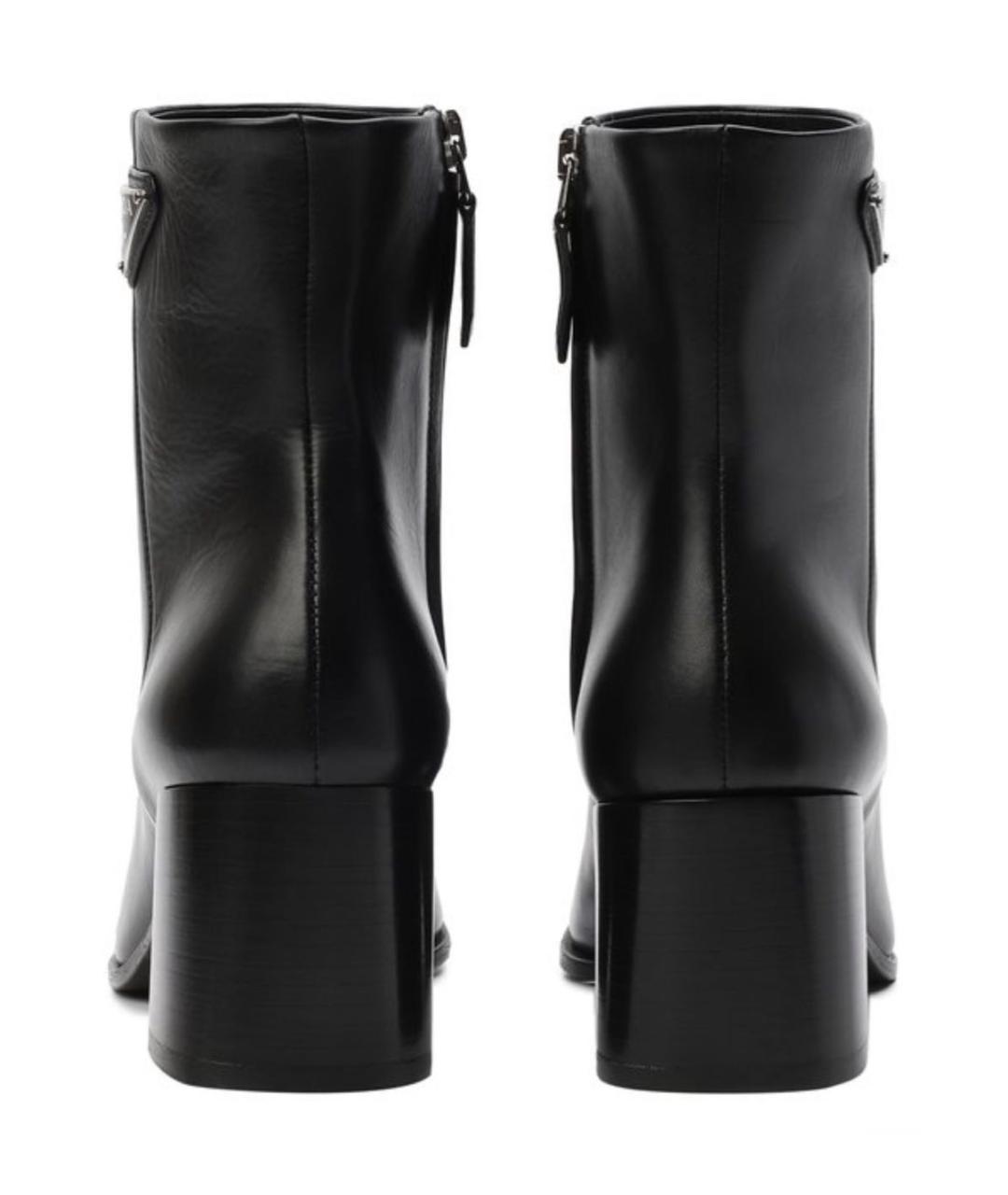 PRADA Черные кожаные ботильоны, фото 3