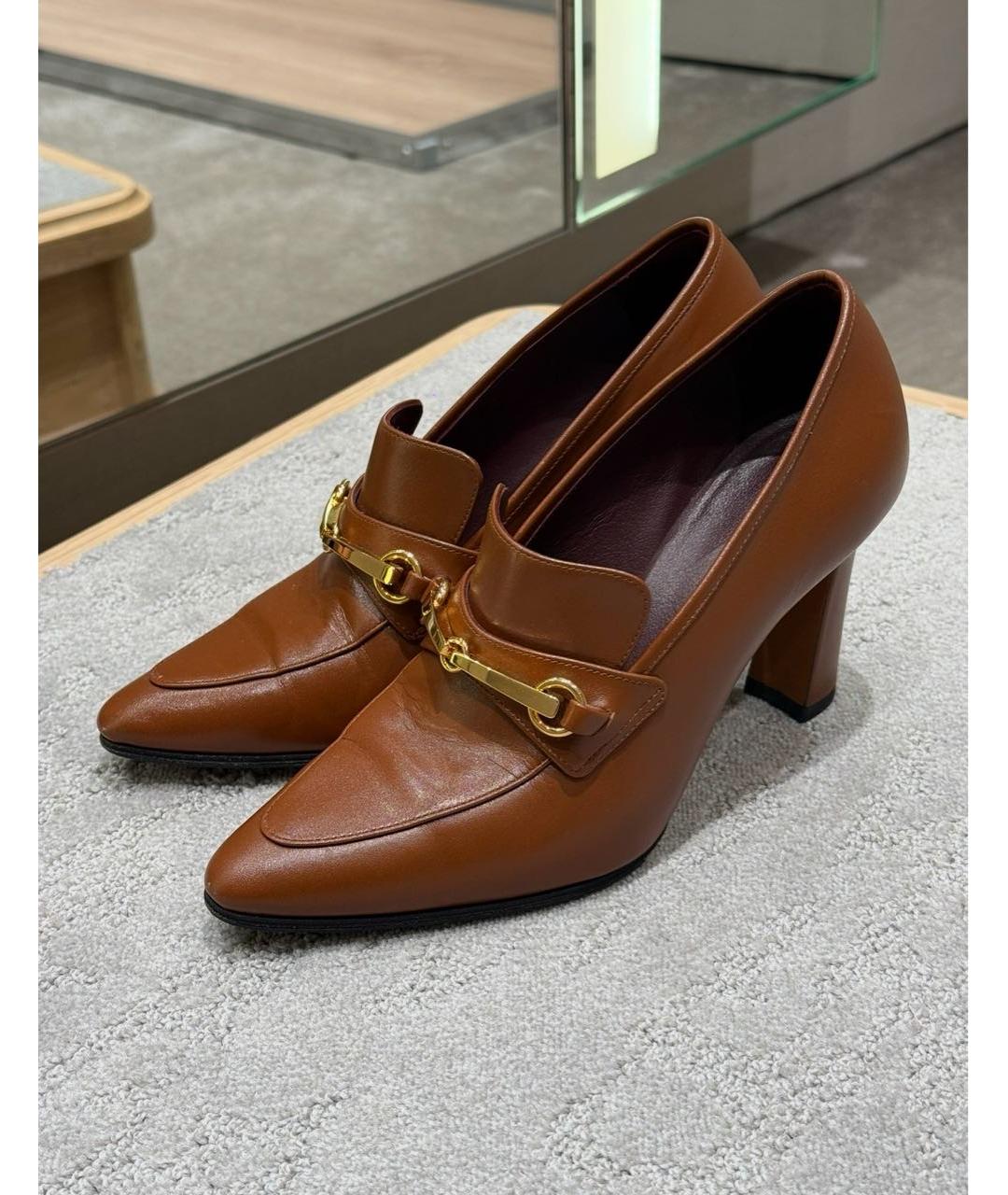 THE ROW Коричневые кожаные туфли, фото 2