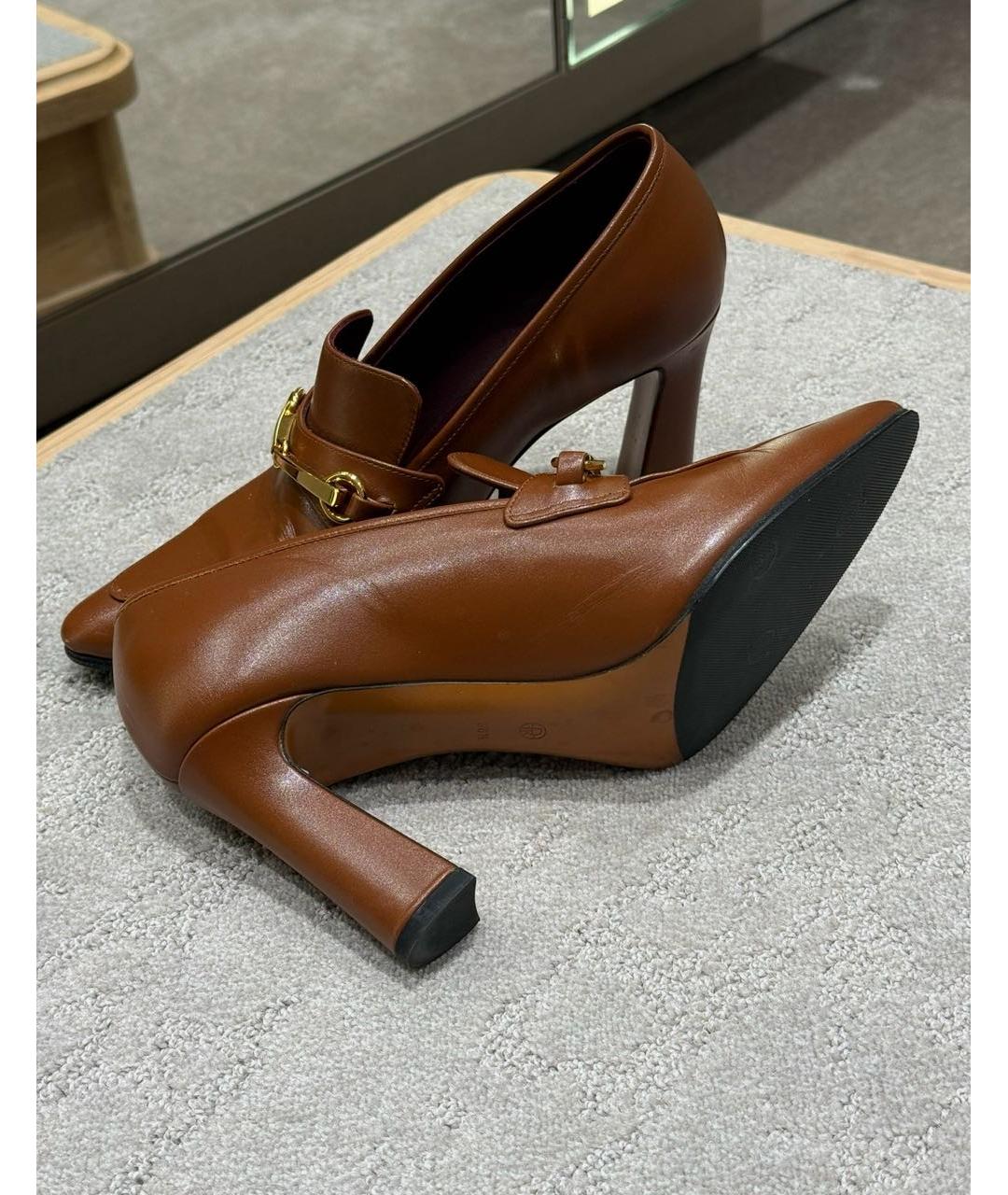 THE ROW Коричневые кожаные туфли, фото 4