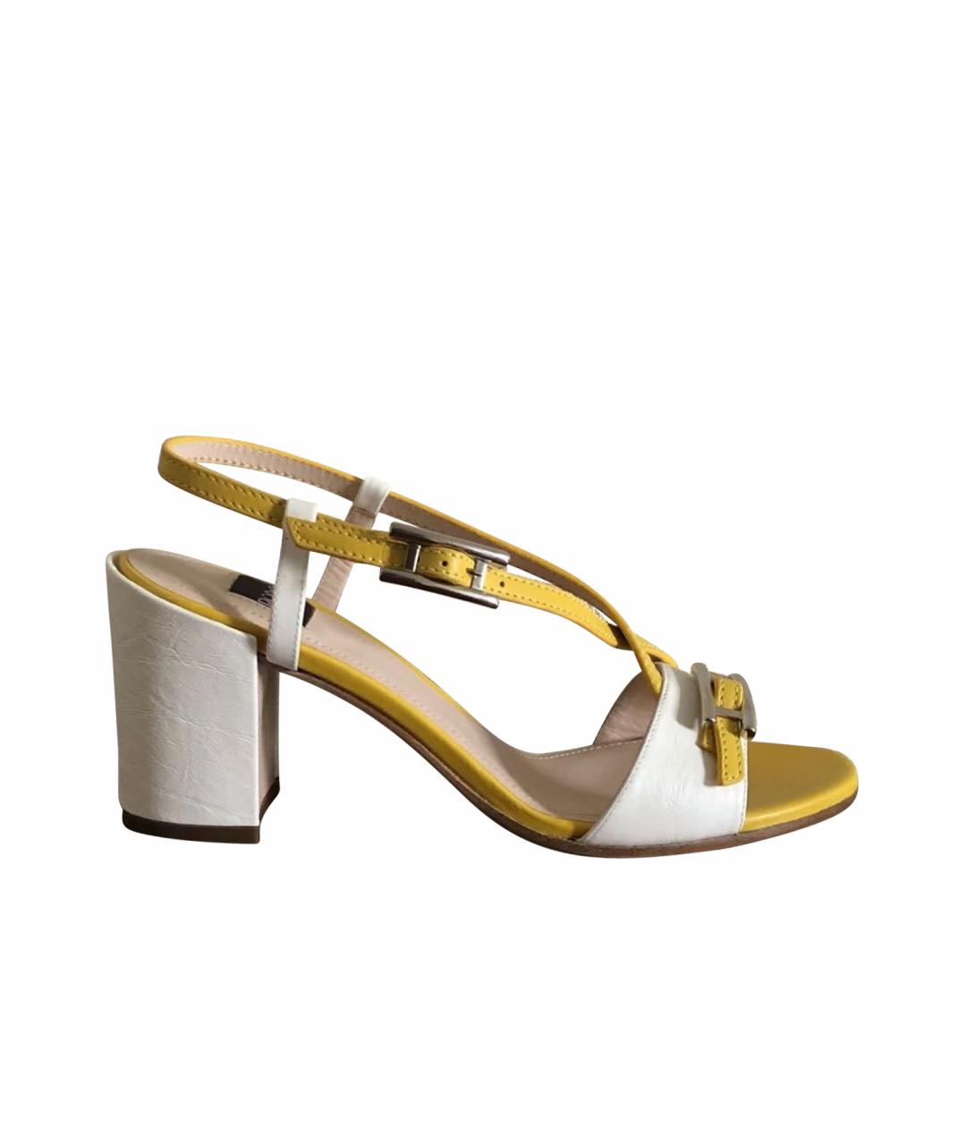 rodo Желтые кожаные босоножки, фото 1