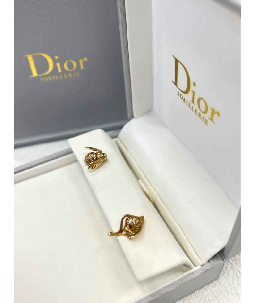 CHRISTIAN DIOR Золотые серьги из розового золота, фото 4