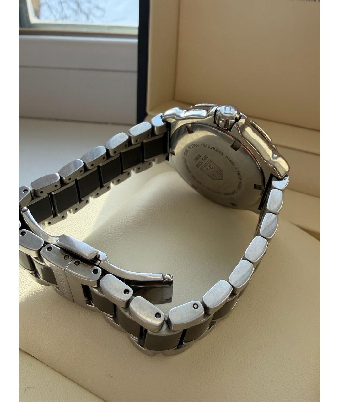 TAG HEUER Черные металлические часы, фото 3