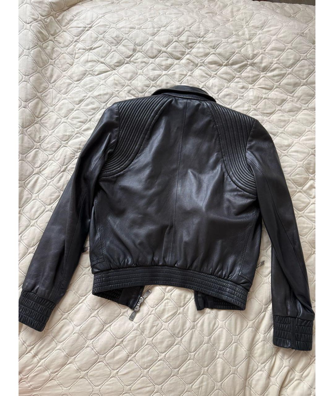 ALEXANDER MCQUEEN Черная кожаная куртка, фото 2