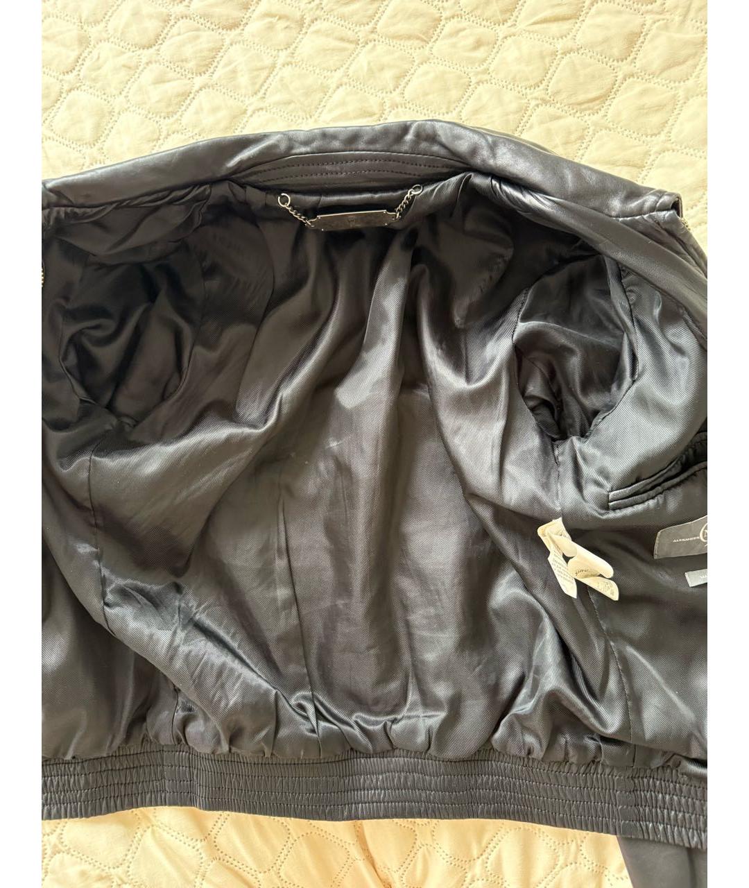 ALEXANDER MCQUEEN Черная кожаная куртка, фото 6