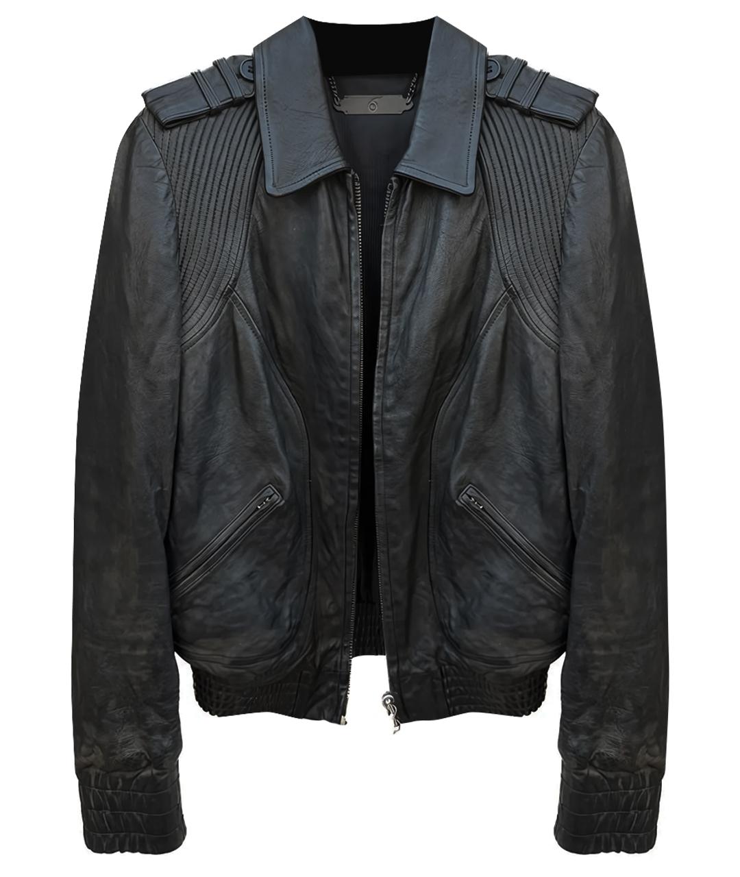 ALEXANDER MCQUEEN Черная кожаная куртка, фото 1