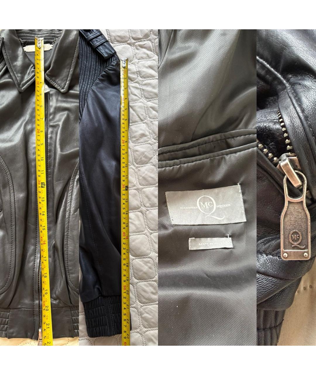 ALEXANDER MCQUEEN Черная кожаная куртка, фото 8