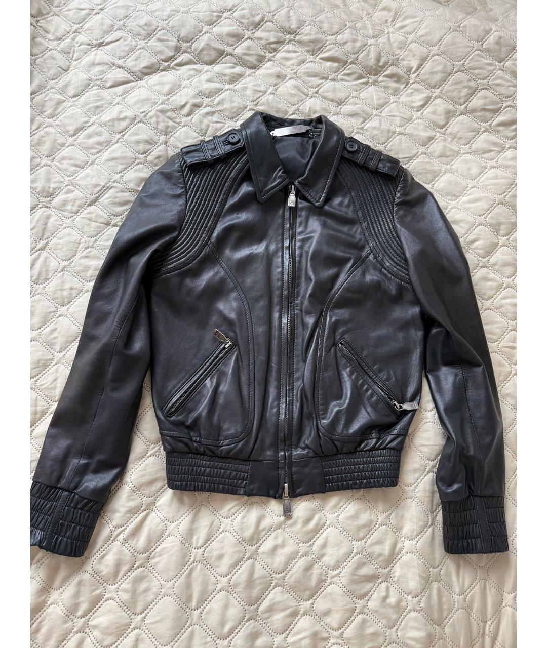 ALEXANDER MCQUEEN Черная кожаная куртка, фото 3