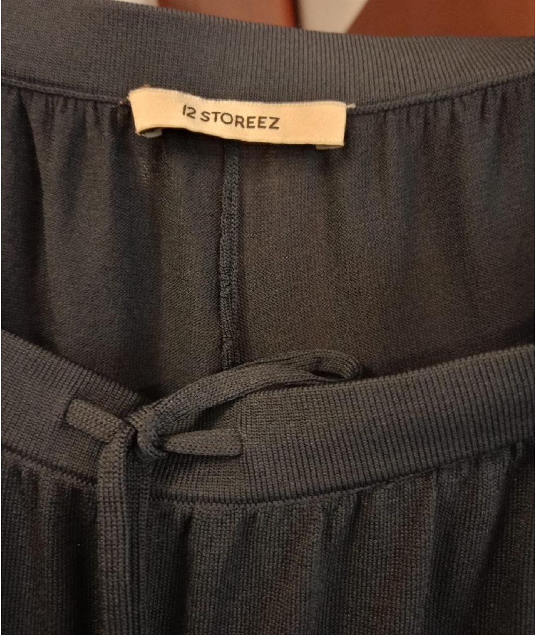 12 STOREEZ Темно-синие вискозные брюки широкие, фото 2