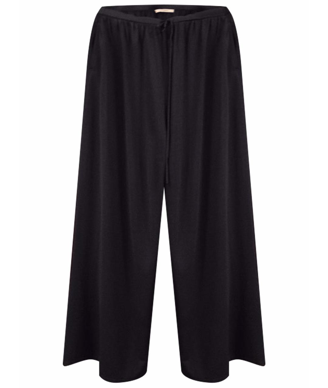 12 STOREEZ Темно-синие вискозные брюки широкие, фото 1