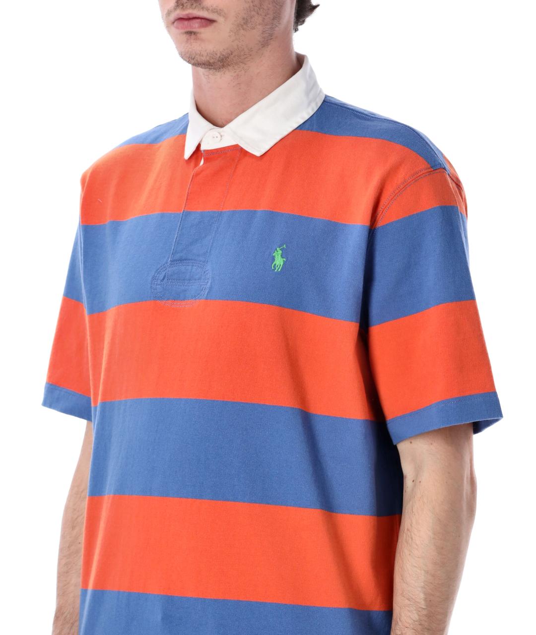 POLO RALPH LAUREN Мульти хлопковое поло с коротким рукавом, фото 3