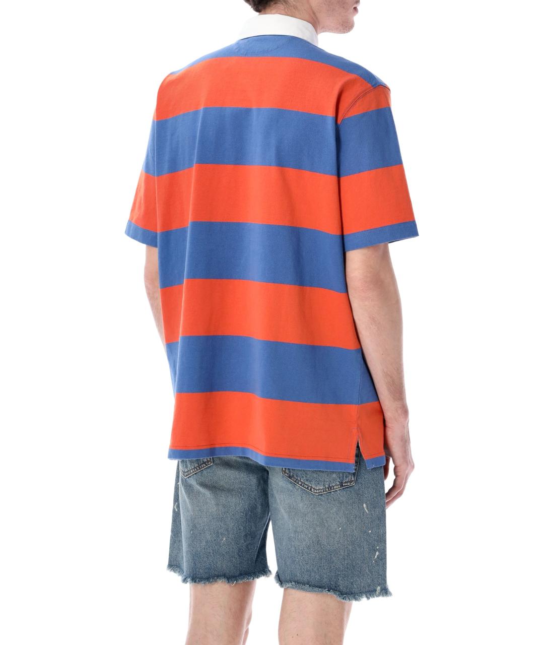 POLO RALPH LAUREN Мульти хлопковое поло с коротким рукавом, фото 2