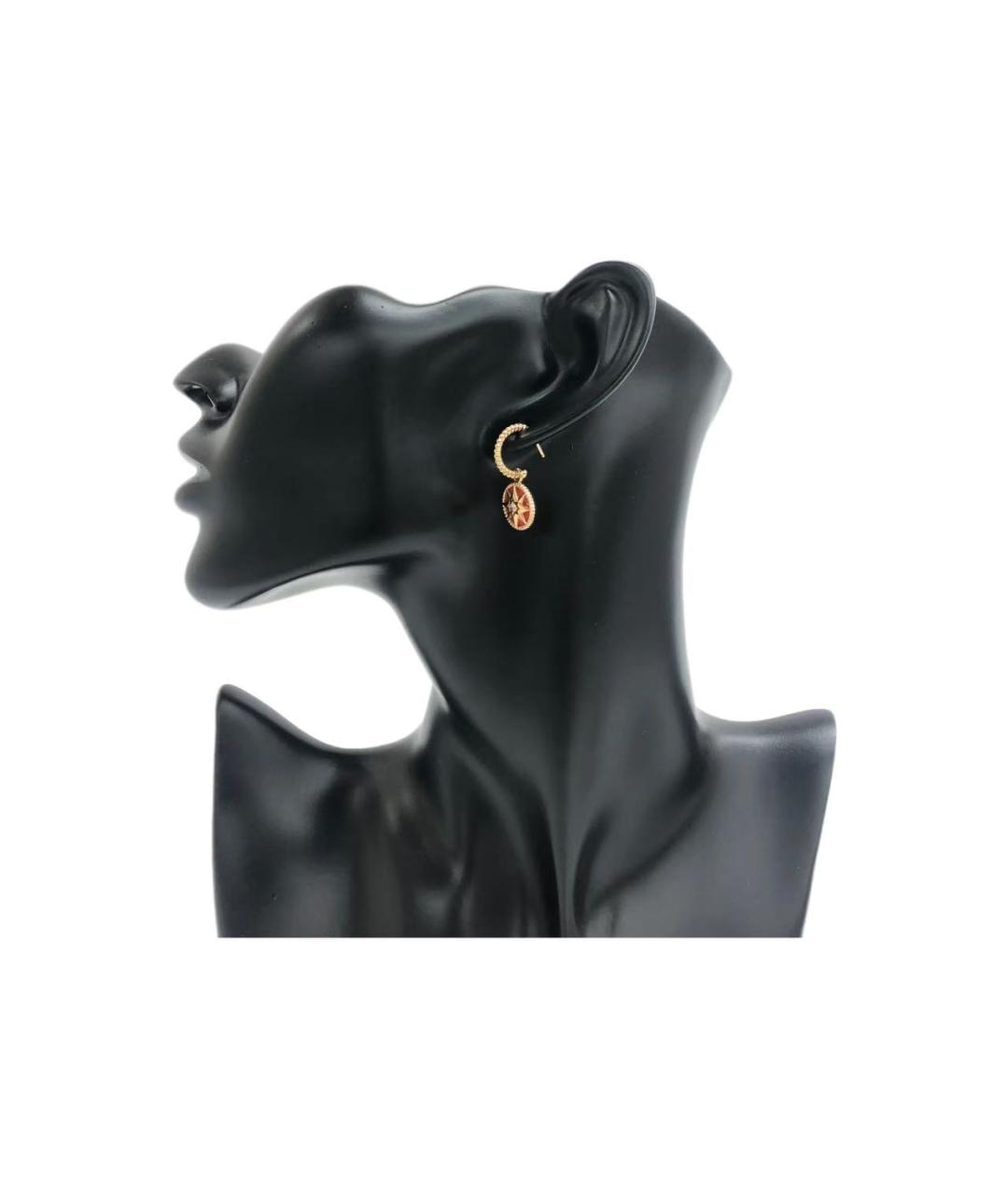 CHRISTIAN DIOR Золотые серьги из розового золота, фото 4