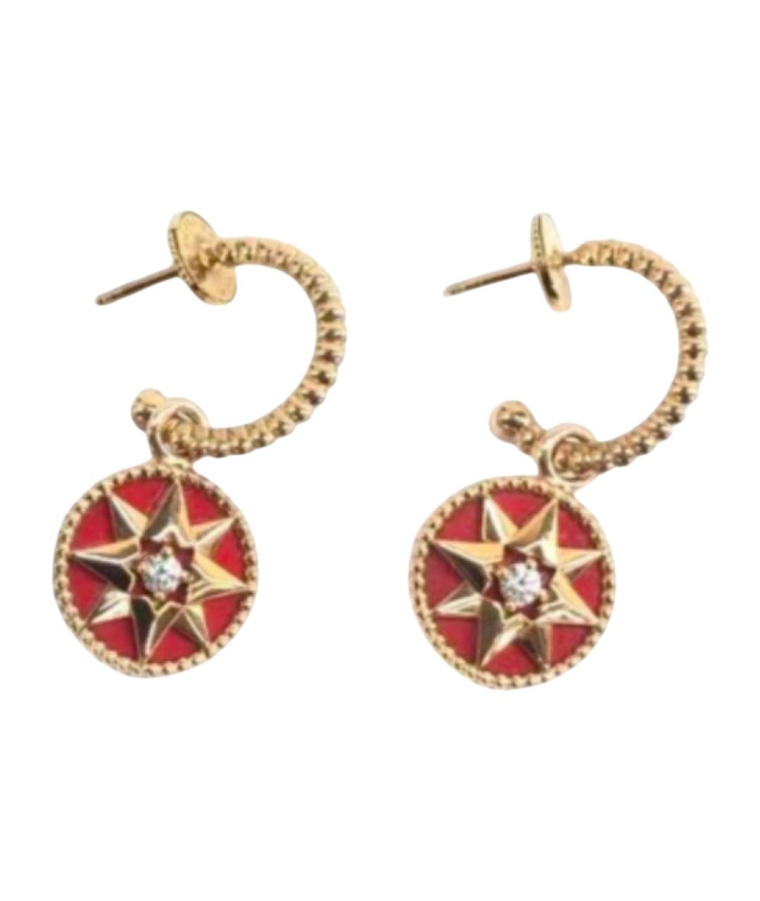 CHRISTIAN DIOR Золотые серьги из розового золота, фото 1