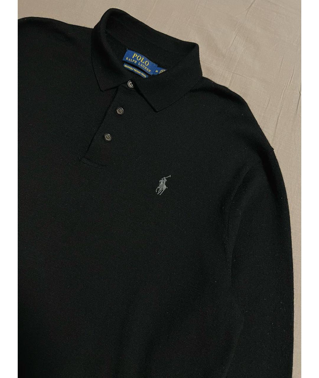 POLO RALPH LAUREN Черный шерстяной джемпер / свитер, фото 3