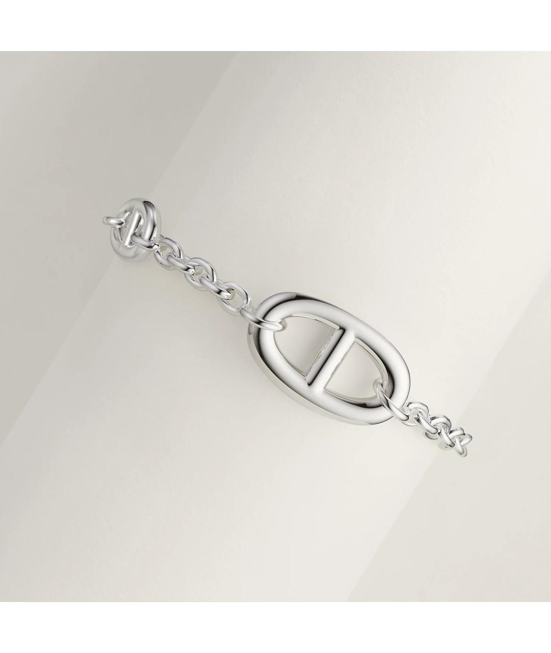 HERMES Серебрянный серебряный браслет, фото 4