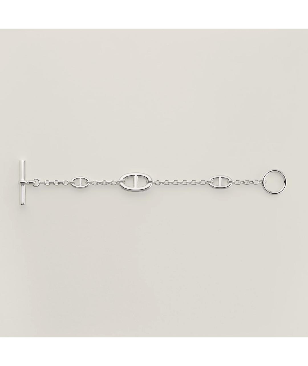 HERMES Серебрянный серебряный браслет, фото 2