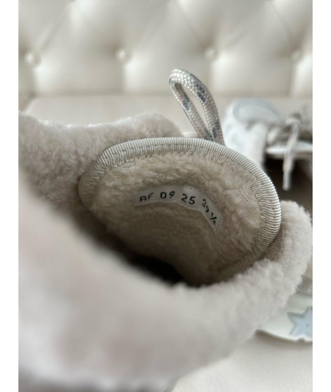 CHRISTIAN DIOR Бежевые кожаные кроссовки, фото 5