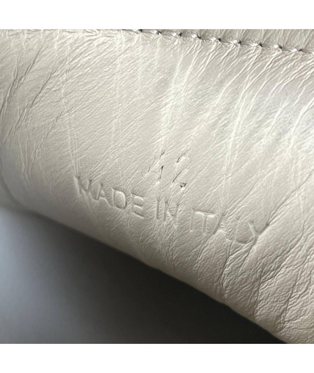 MAISON MARGIELA Черные низкие кроссовки / кеды из искусственной кожи, фото 7