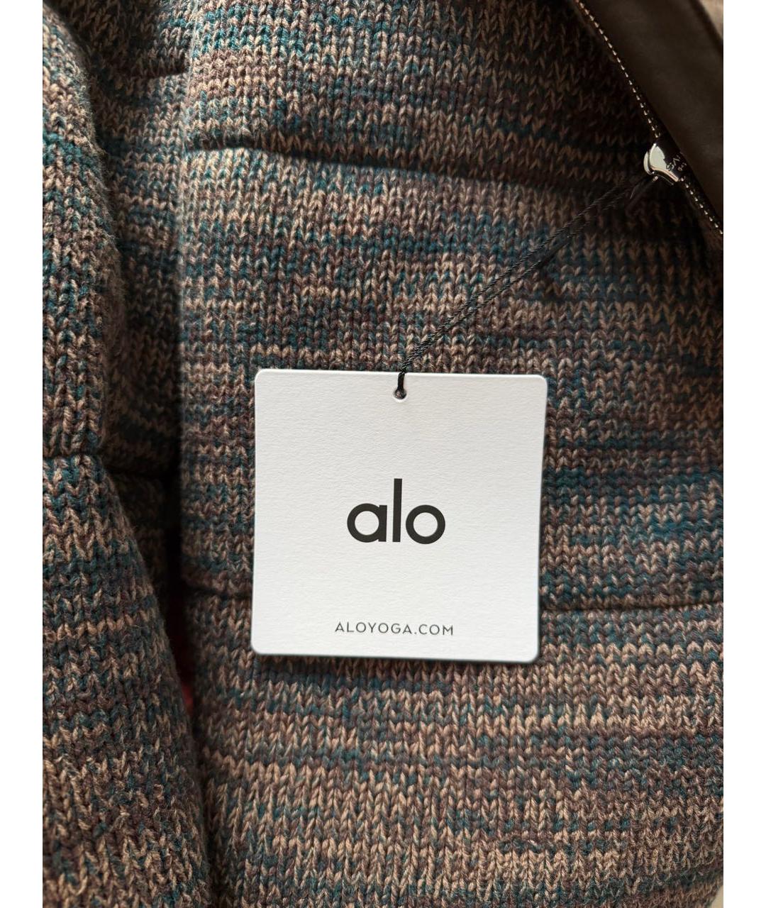 ALO YOGA Коричневый хлопковый пуховик, фото 5