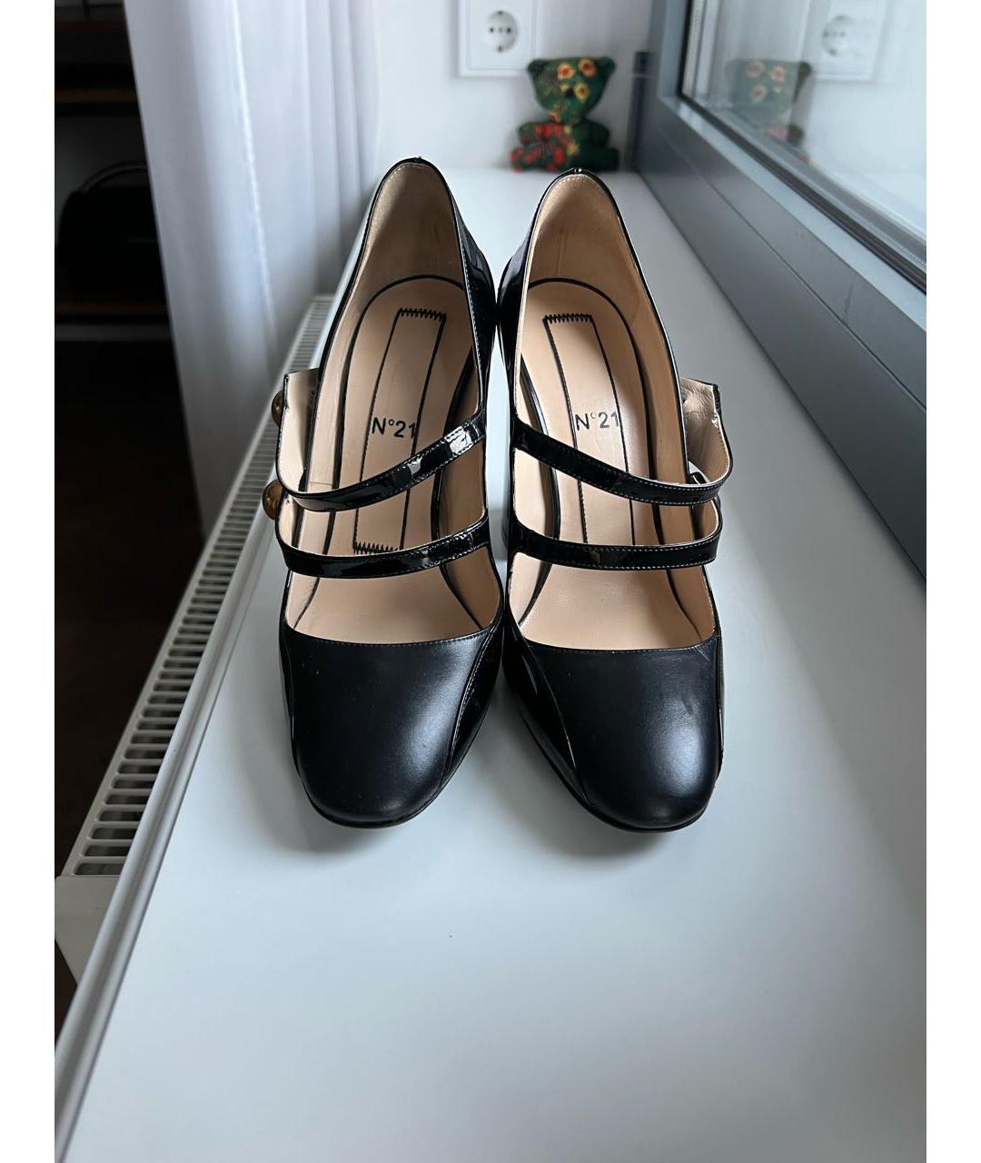NO. 21 Черные кожаные туфли, фото 4