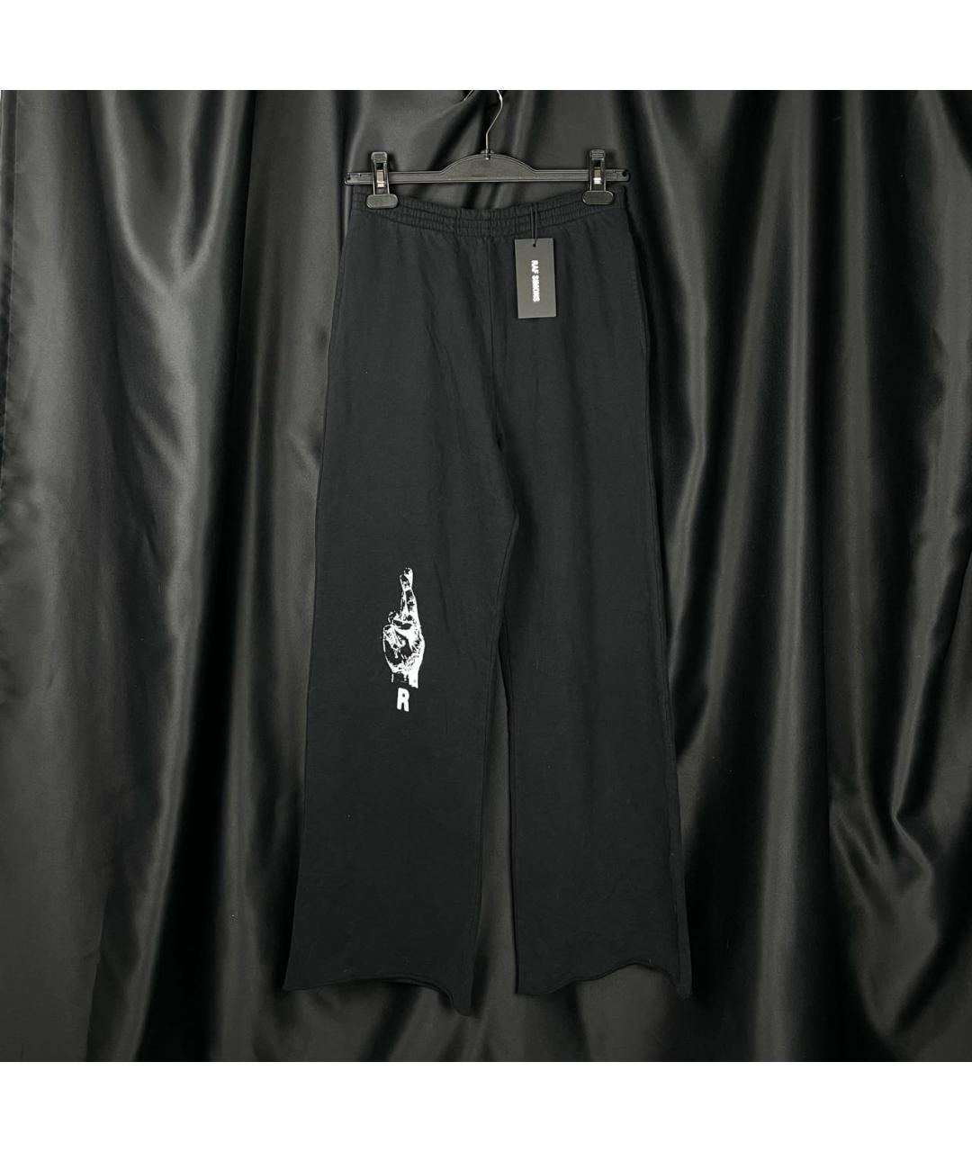 RAF SIMONS Черные хлопковые повседневные брюки, фото 7