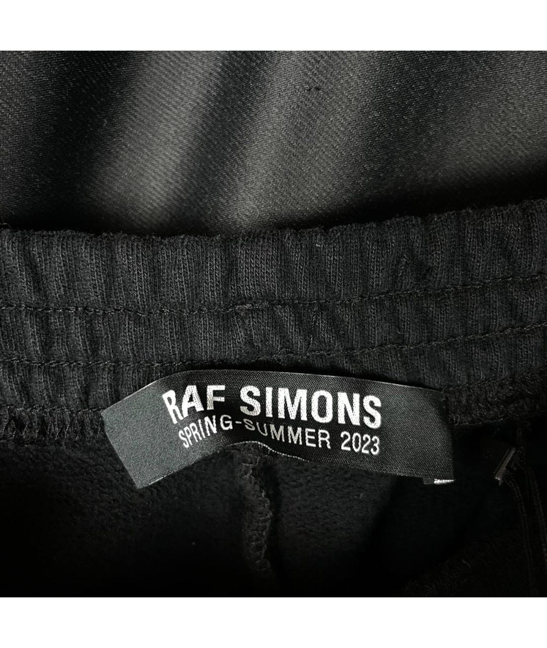 RAF SIMONS Черные хлопковые повседневные брюки, фото 5