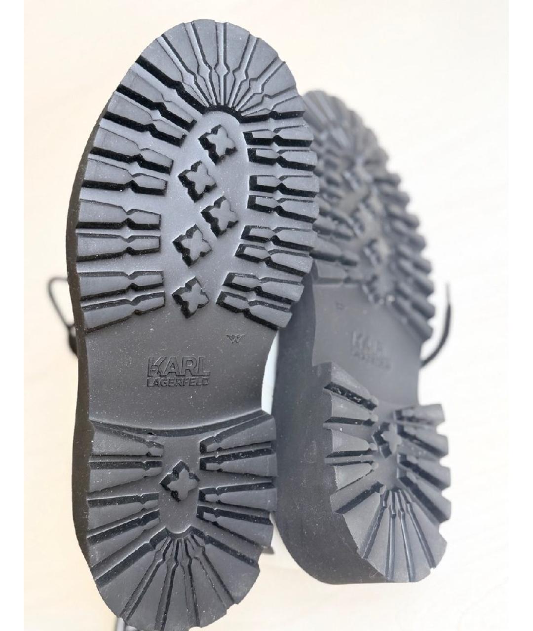 KARL LAGERFELD Белые кожаные ботинки, фото 7