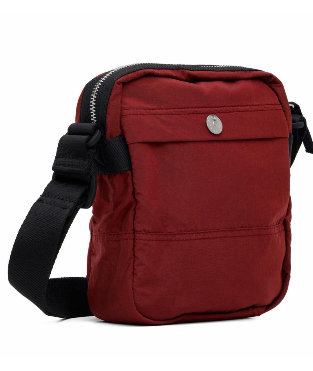STONE ISLAND Бордовая тканевая сумка через плечо, фото 3