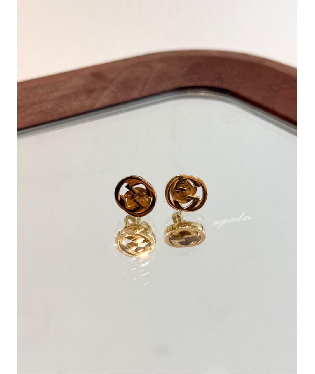 GUCCI Золотые серьги из желтого золота, фото 2