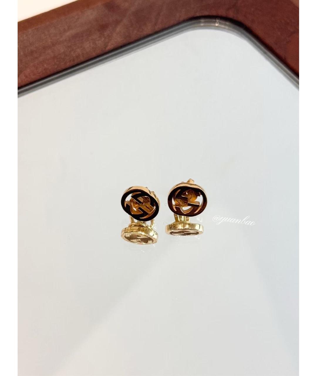 GUCCI Золотые серьги из желтого золота, фото 3