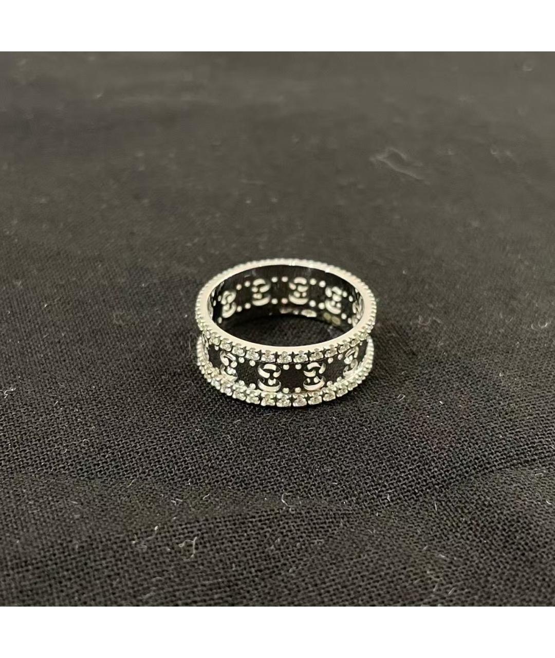 GUCCI Серебряное кольцо из белого золота, фото 5