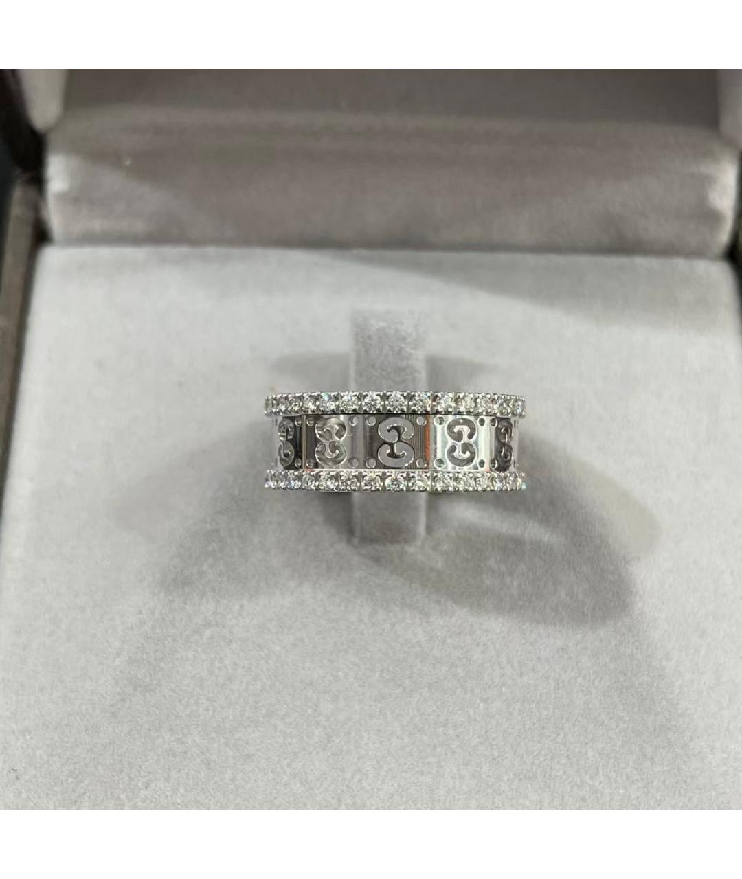 GUCCI Серебряное кольцо из белого золота, фото 3