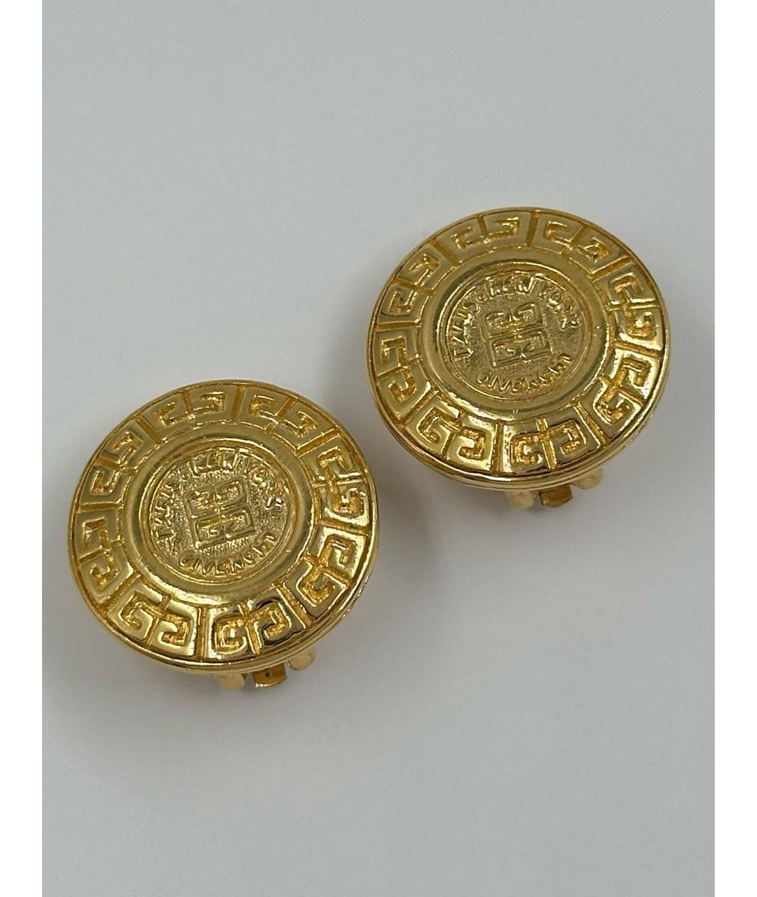 GIVENCHY Золотые позолоченные клипсы, фото 2