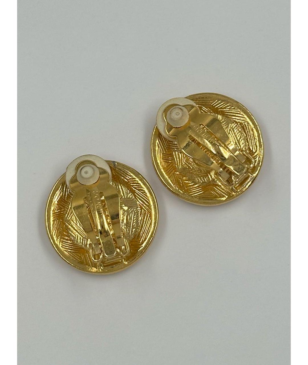 GIVENCHY Золотые позолоченные клипсы, фото 3