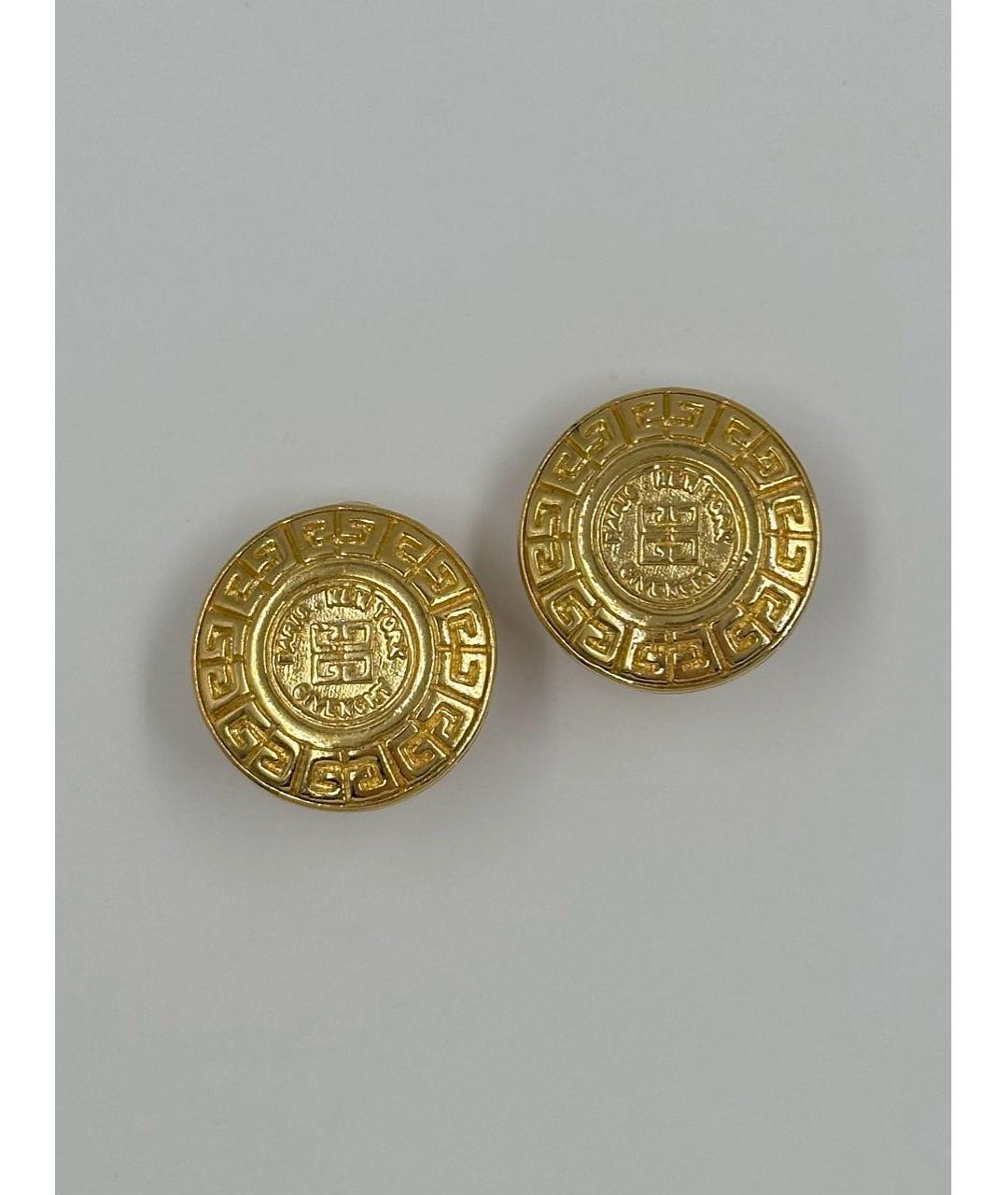 GIVENCHY Золотые позолоченные клипсы, фото 8