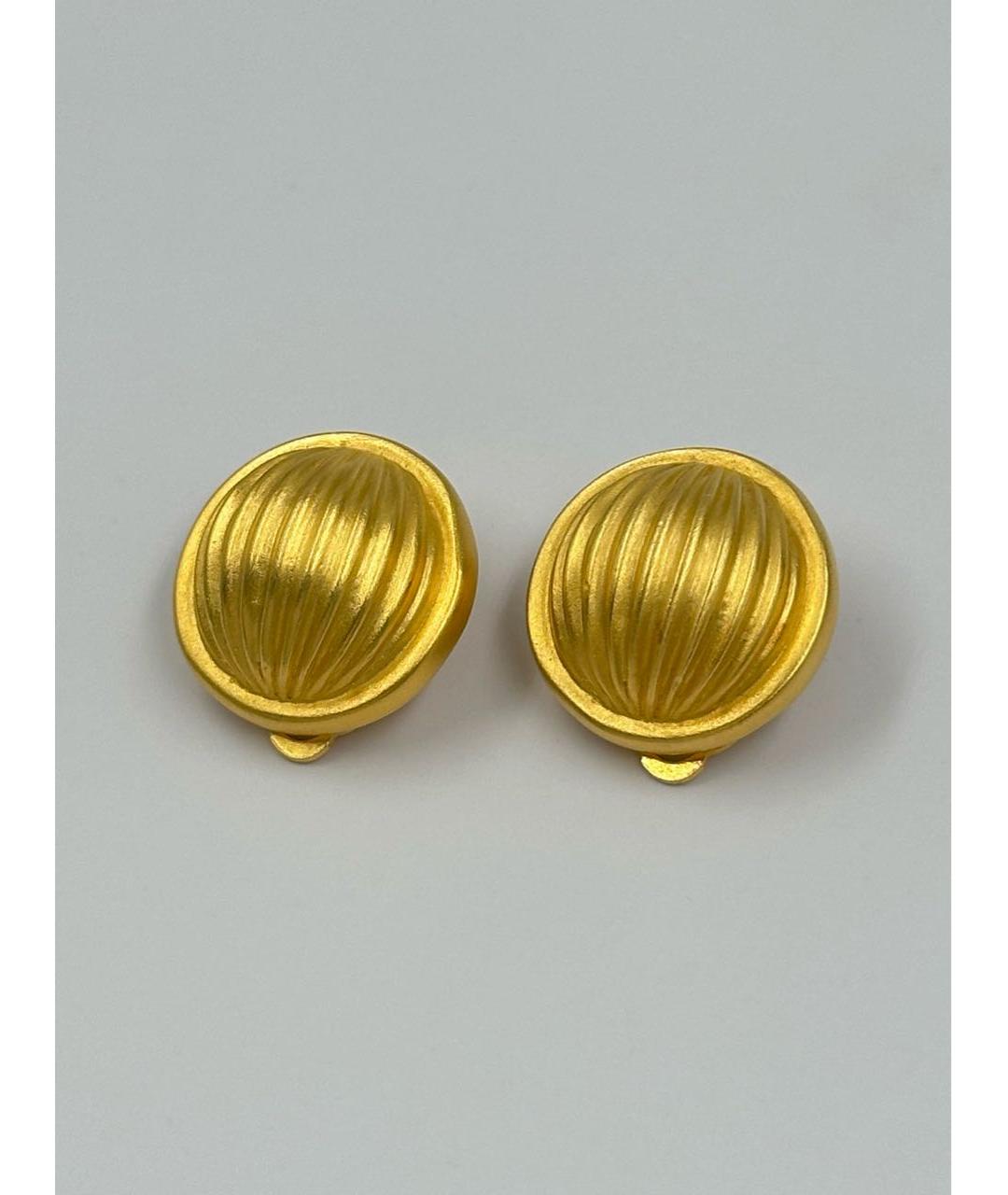 GIVENCHY Золотые позолоченные клипсы, фото 2