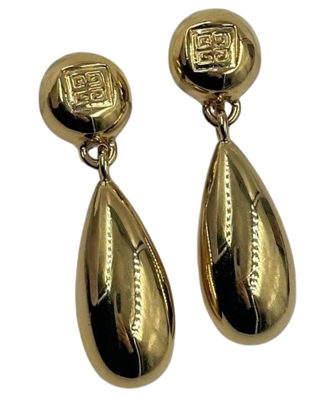 GIVENCHY Золотые позолоченные клипсы, фото 1