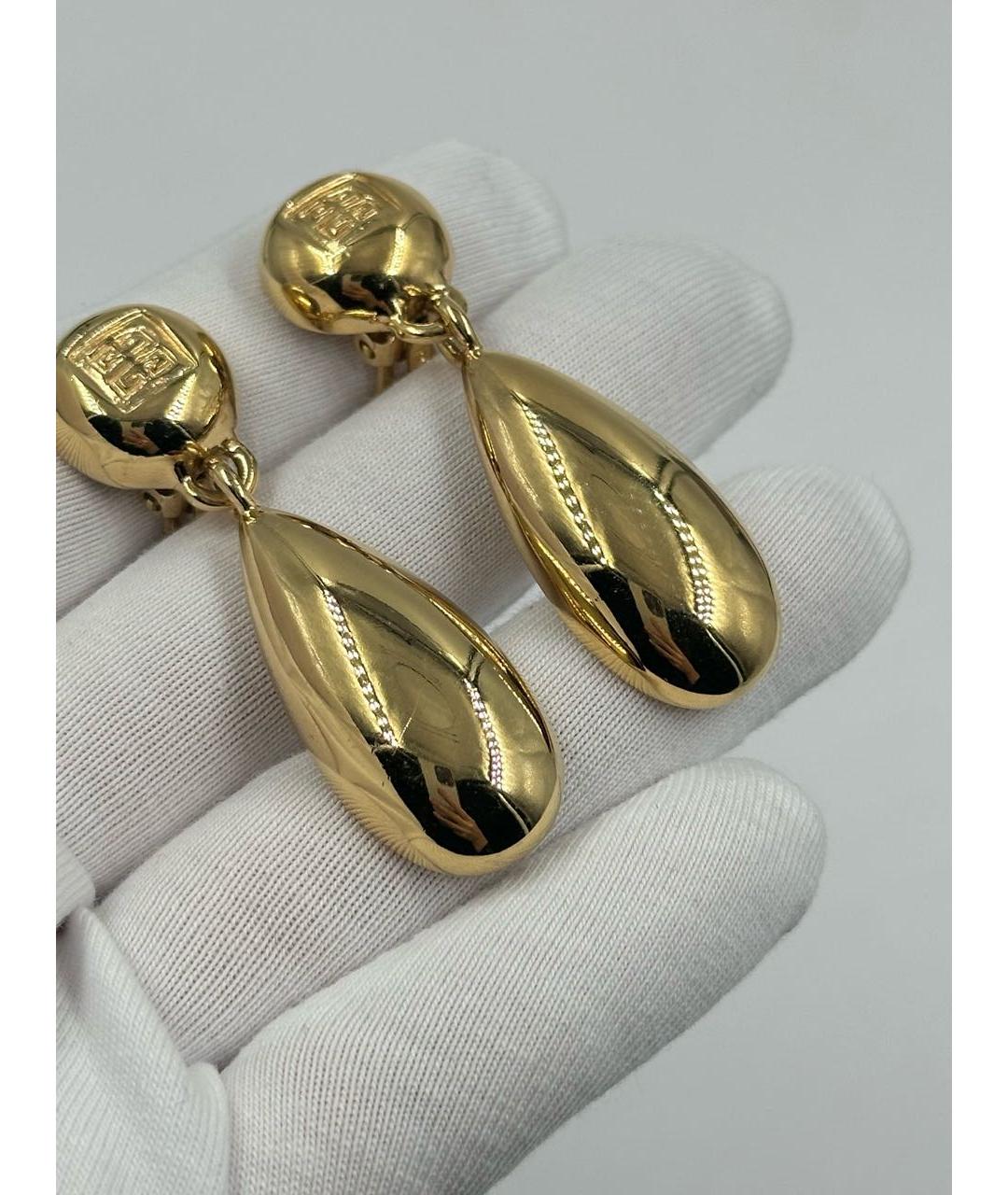 GIVENCHY Золотые позолоченные клипсы, фото 3
