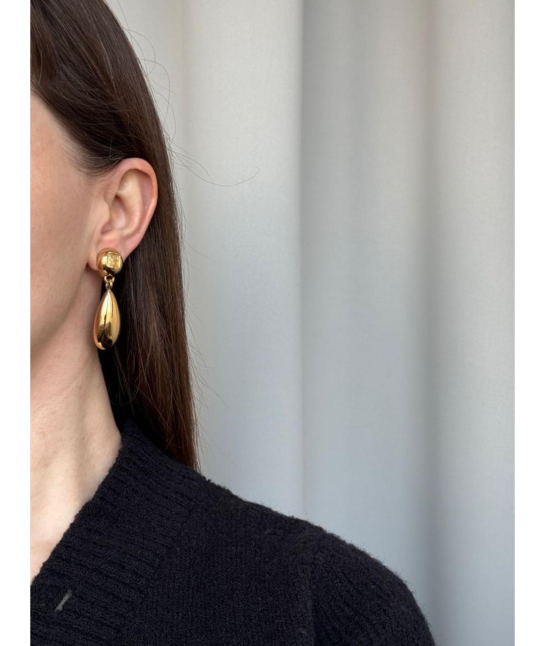 GIVENCHY Золотые позолоченные клипсы, фото 7