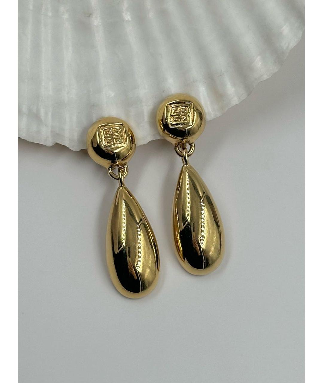 GIVENCHY Золотые позолоченные клипсы, фото 8