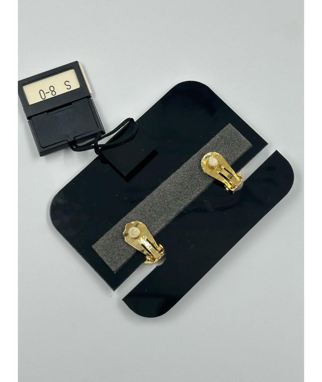 SAINT LAURENT Золотые позолоченные клипсы, фото 3