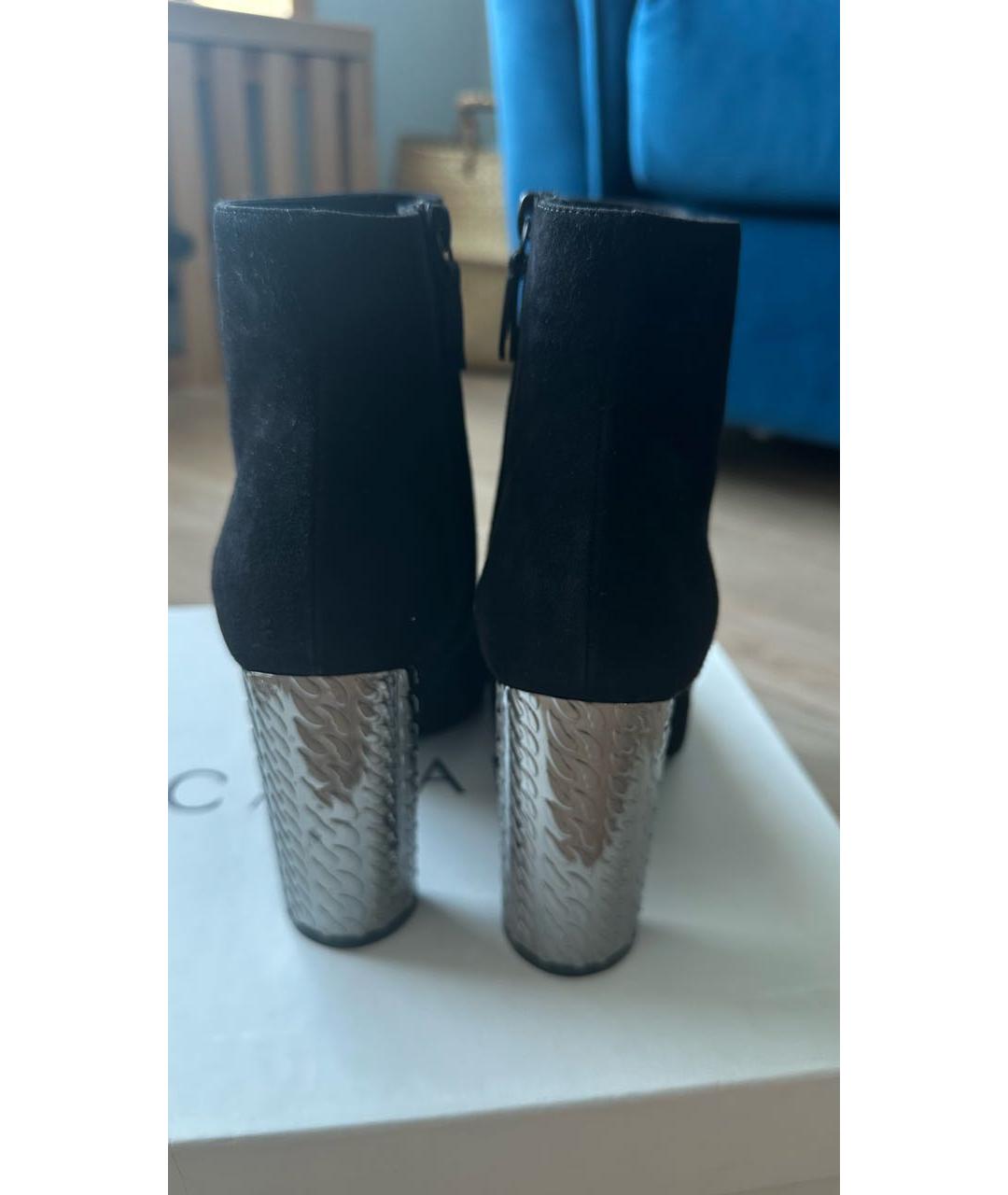 CASADEI Черные замшевые ботильоны, фото 4