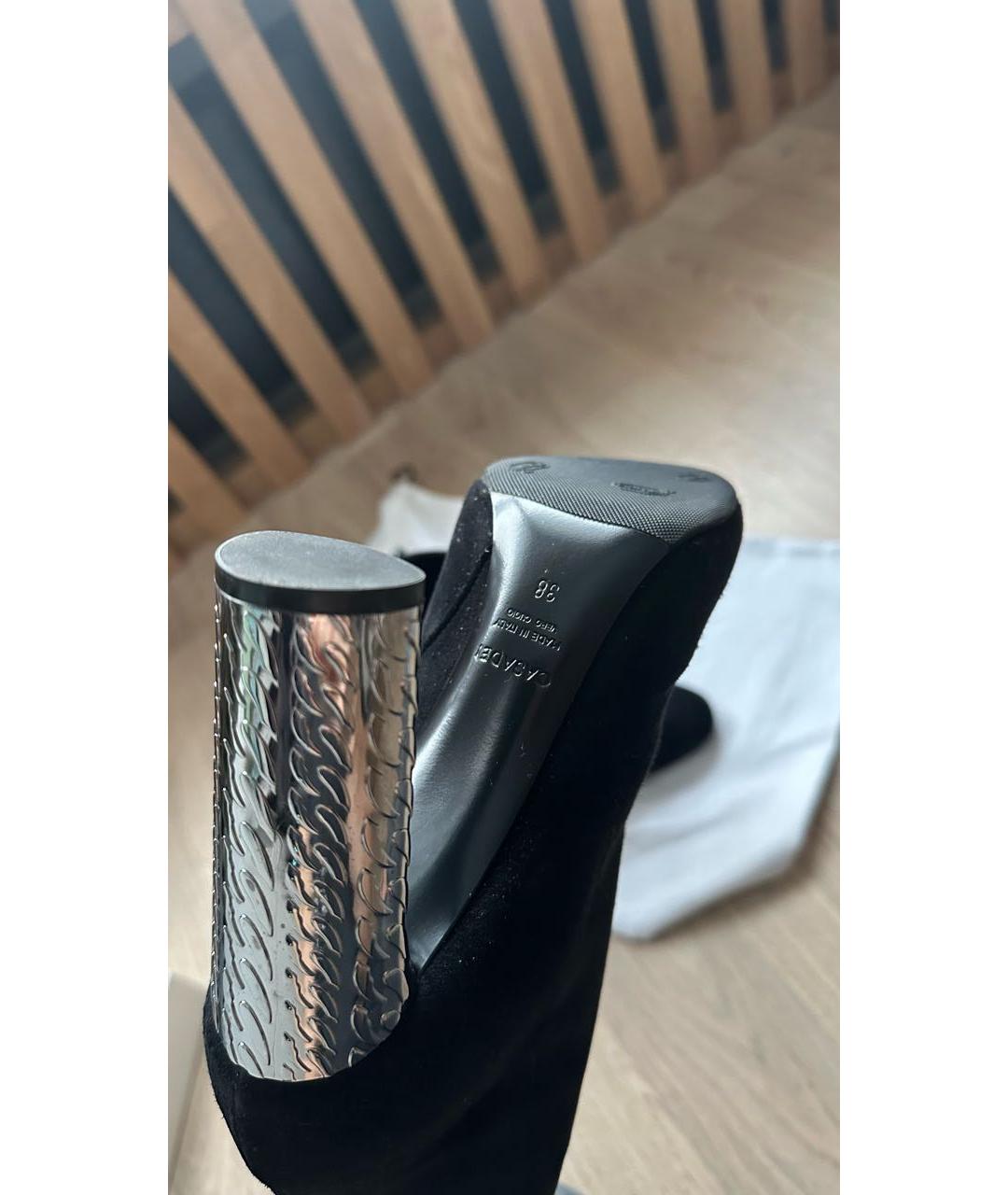 CASADEI Черные замшевые ботильоны, фото 7