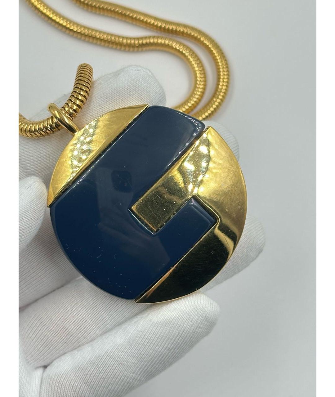GIVENCHY Синий пластиковый кулон, фото 4