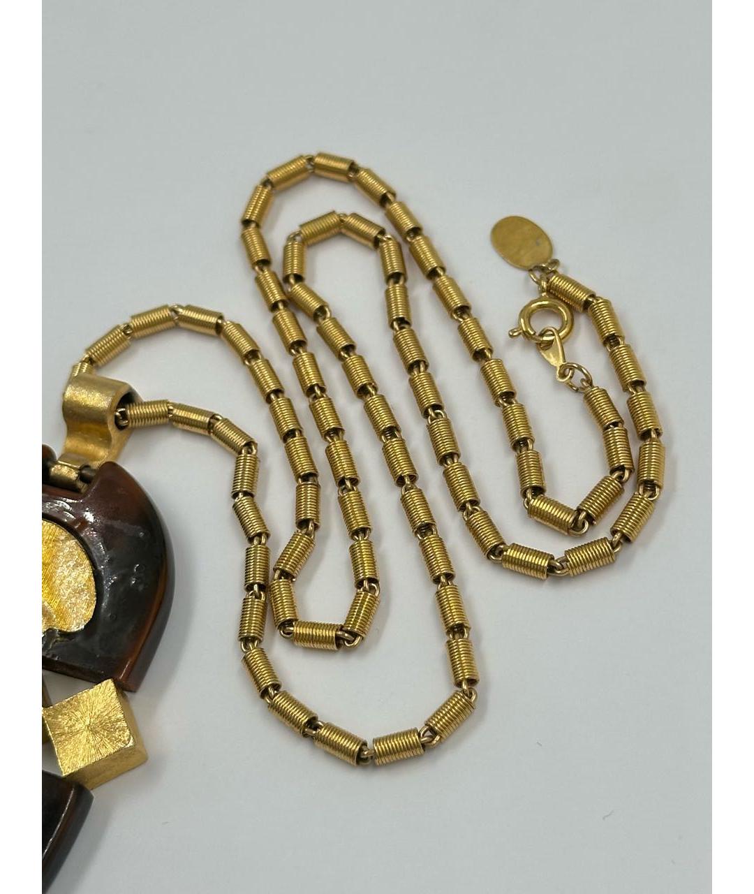 GIVENCHY Коричневый пластиковый кулон, фото 7