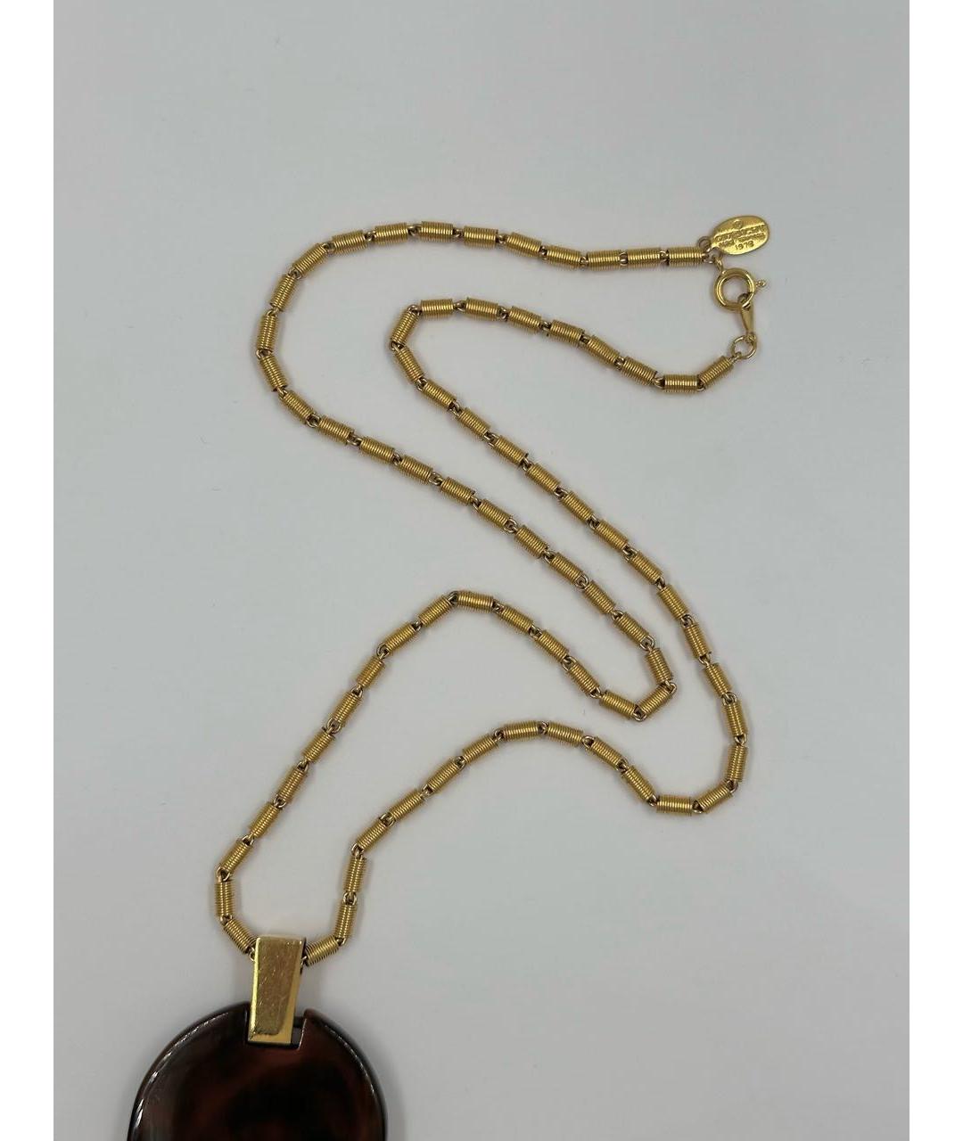 GIVENCHY Коричневый пластиковый кулон, фото 3