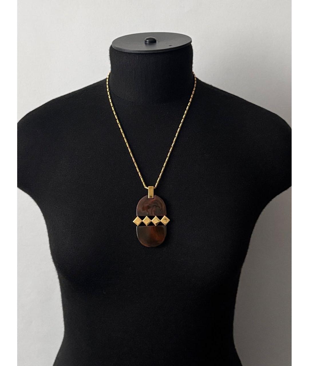 GIVENCHY Коричневый пластиковый кулон, фото 8