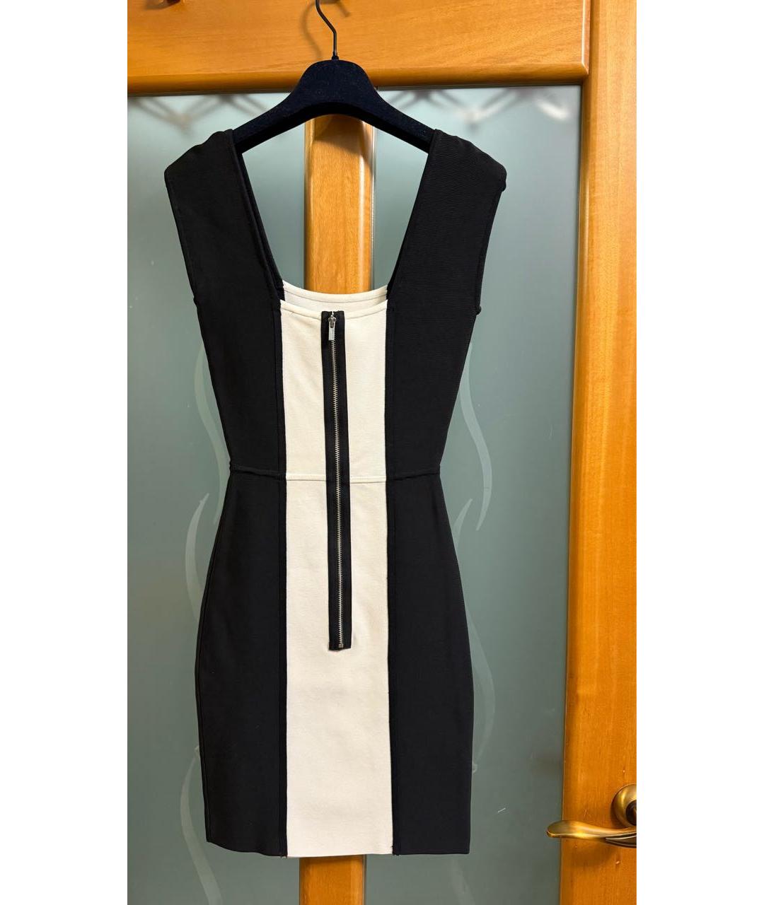 BCBG MAXAZRIA Черное вискозное коктейльное платье, фото 2