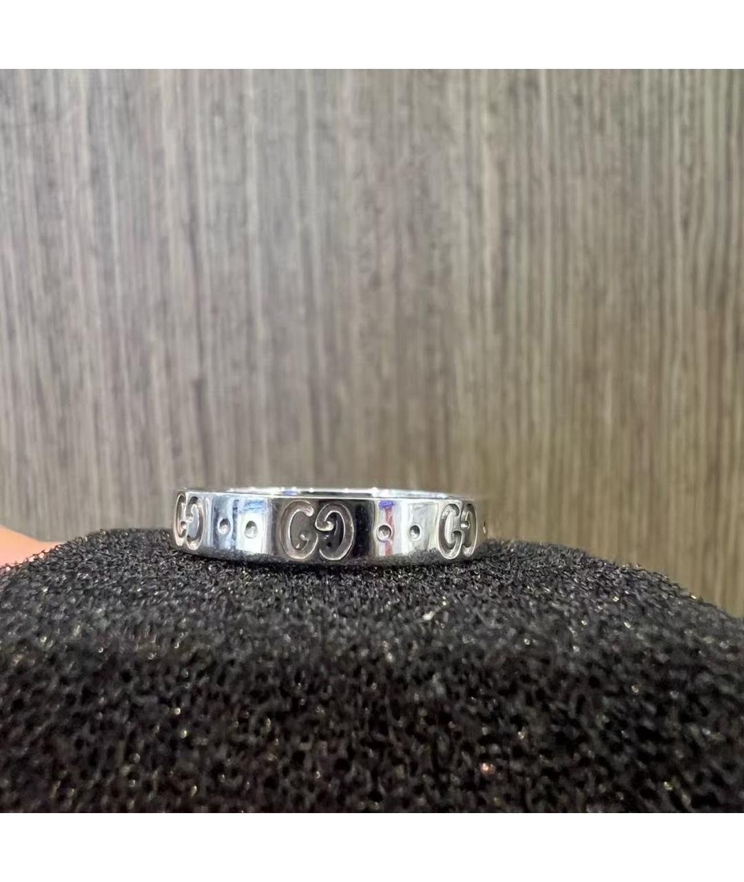 GUCCI Серебряное кольцо из белого золота, фото 6