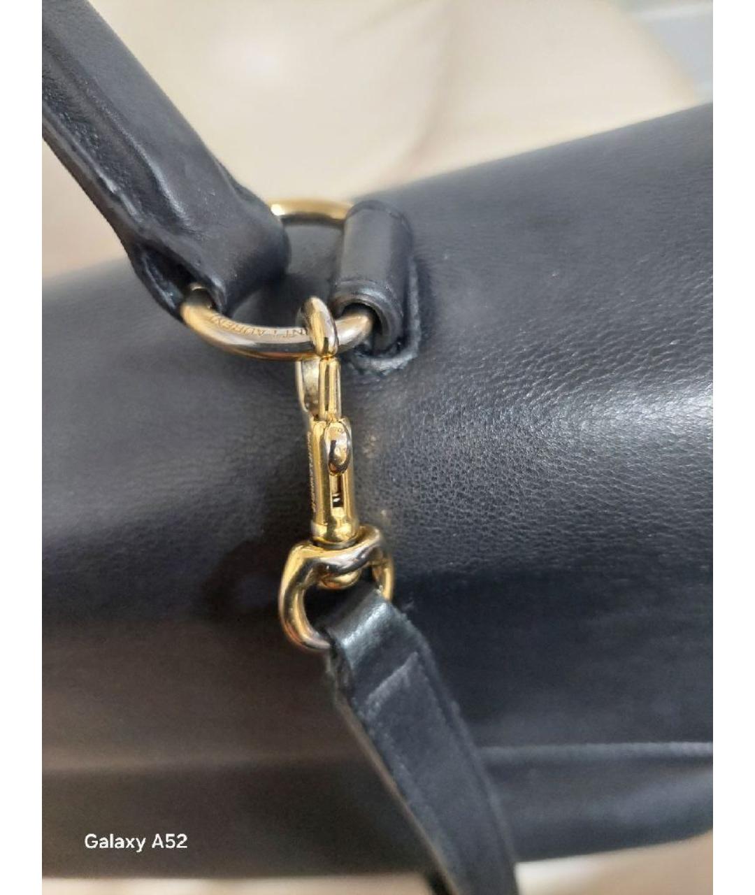 SAINT LAURENT Черная кожаная сумка через плечо, фото 3